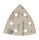 1900 siarexx Cut 6- Loch Dreieck-Schleifpapier, 93x93 mm - K100, Klett